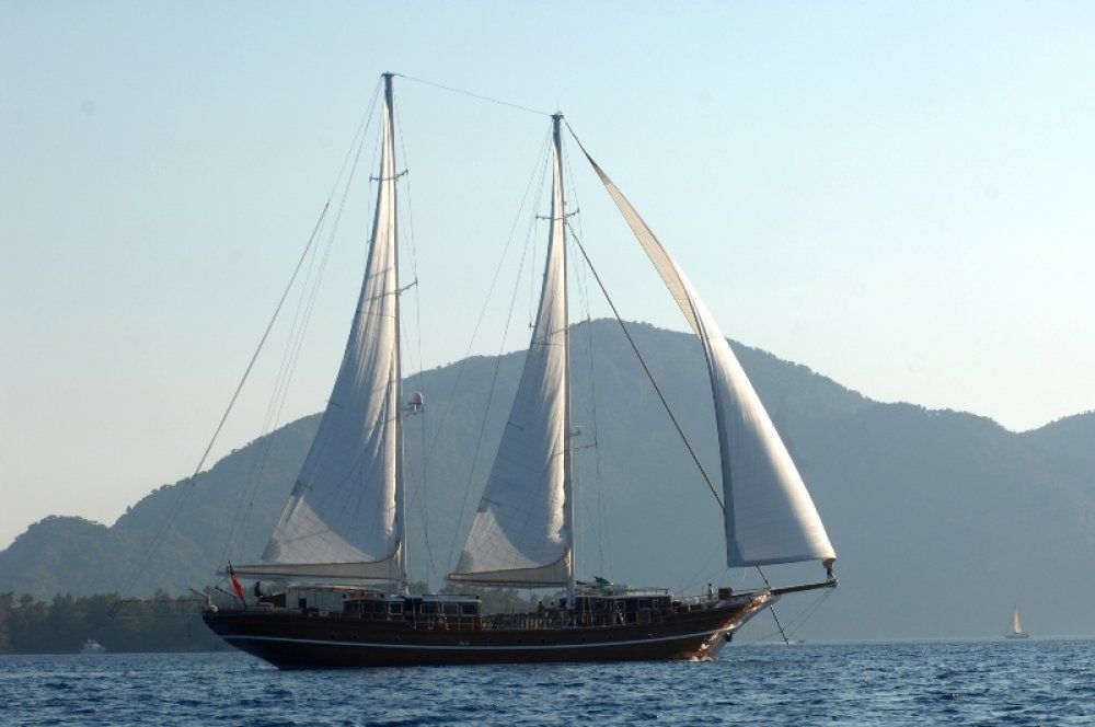 Mare nostrum luxury motor sailer 43 m 6 double cabins turkey