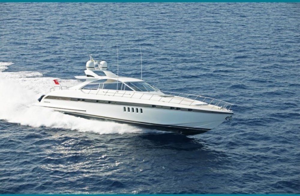 Charter yacht mangusta 80 4 cabins ibiza