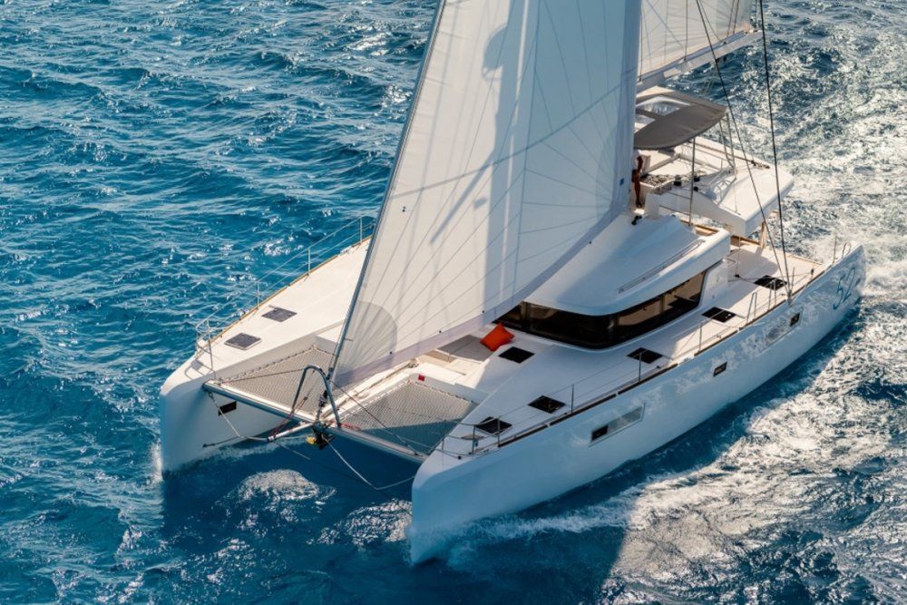 Summertime catamaran for charter in italy