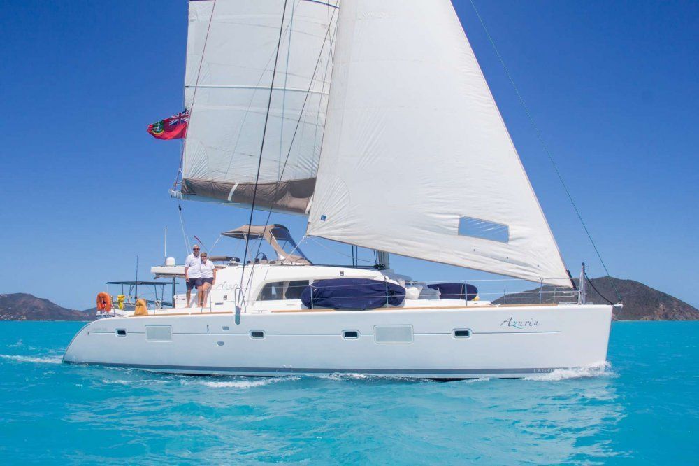 Azuria catamarans for charter in the bvi