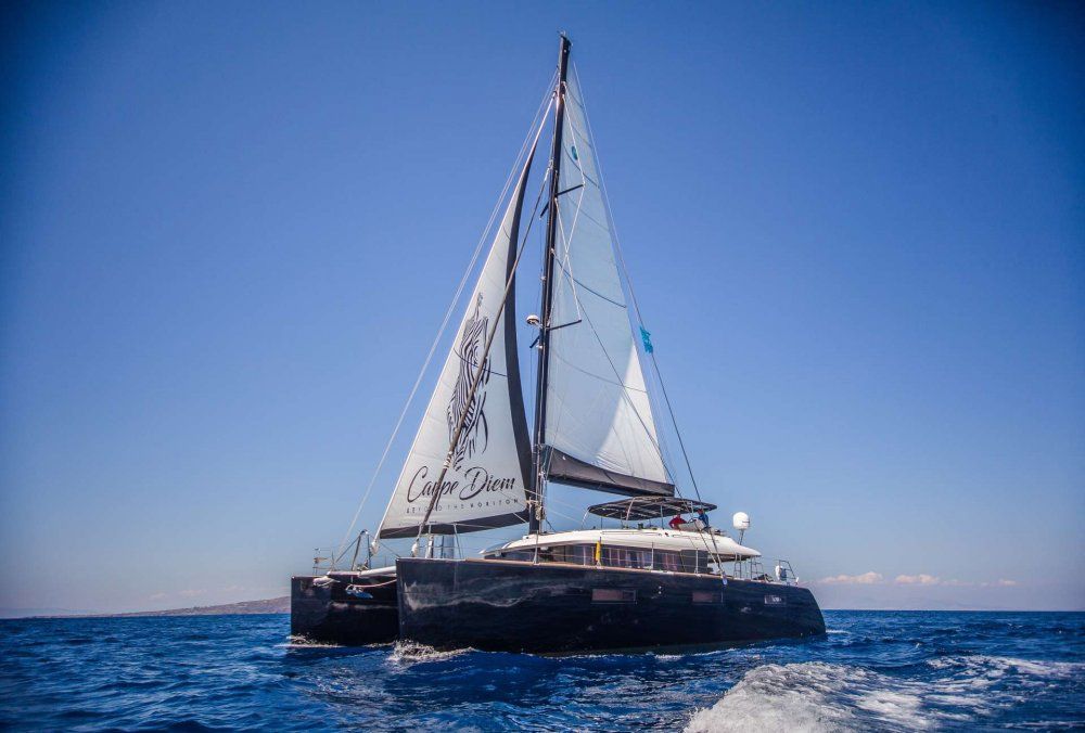 Catamaran carpe diem greece