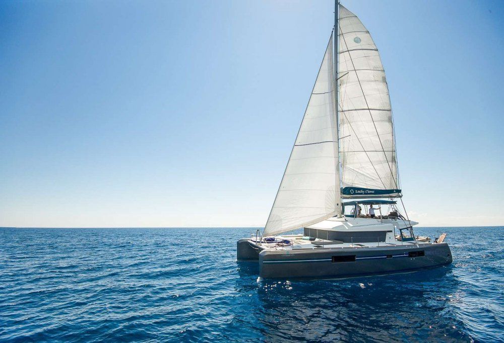 Catamaran lucky clover greece